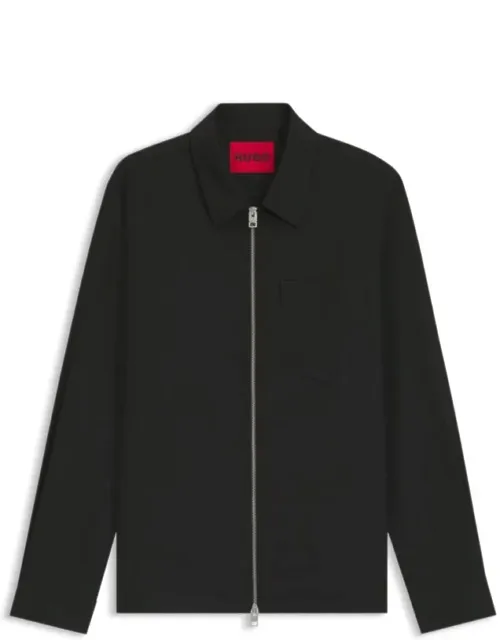 Regular-fit Shirt With Two-way Zip