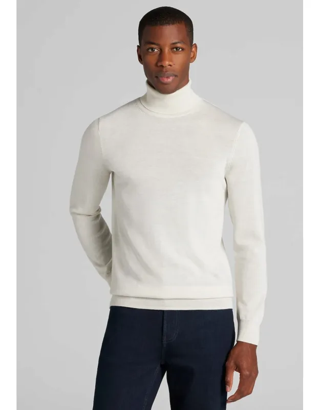 Tailored Fit Merino Wool Turtleneck Sweater