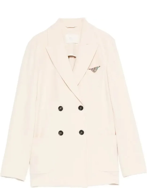 Jacket Double-breast Fastening Patch Pockets