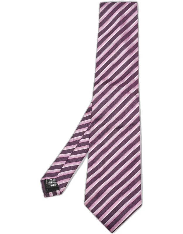 Diagonal Stripe Jacquard Silk Tie