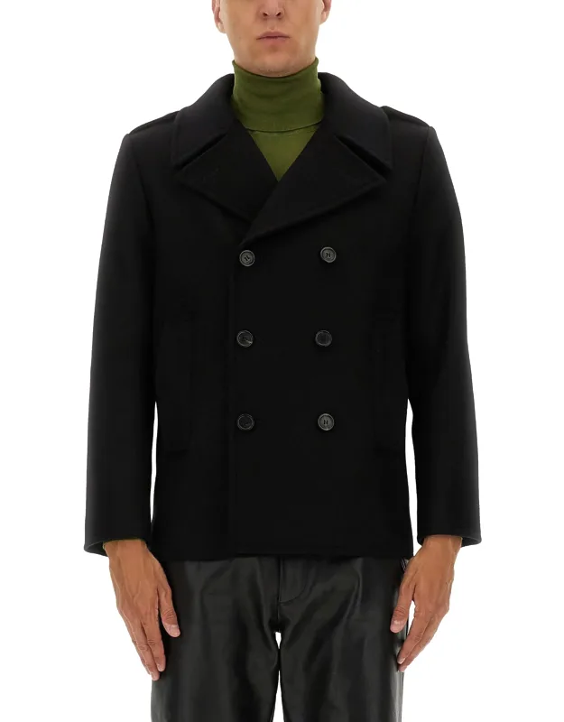 Double-breasted Wool Coat