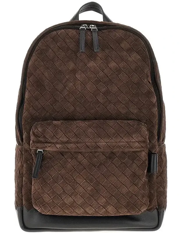 Intrecciato Suede Leather Backpack