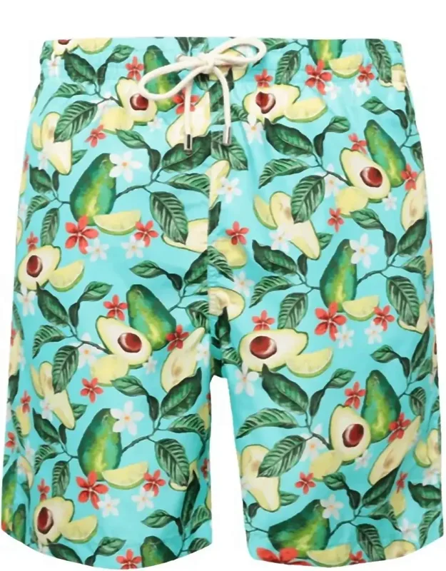 Patterned Swim Shorts