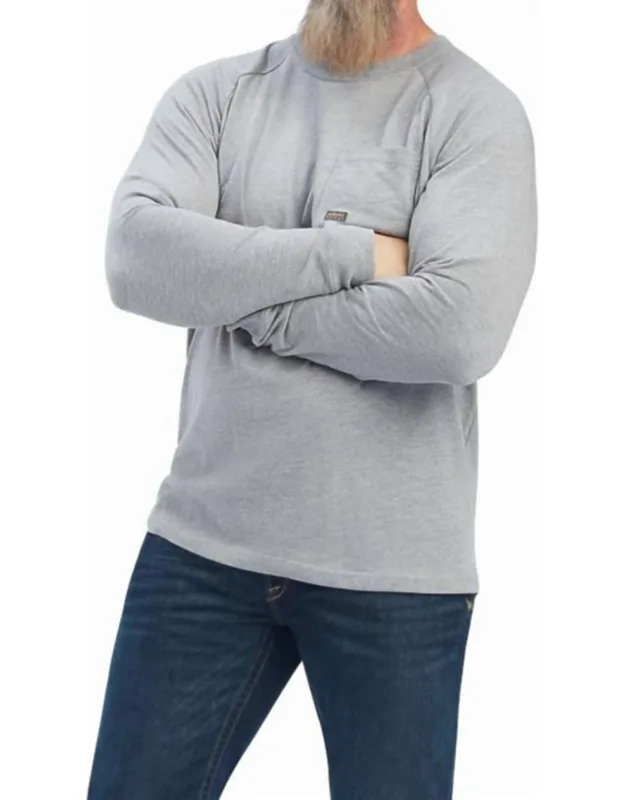 Cotton Strong Long Sleeve Pocket Tee