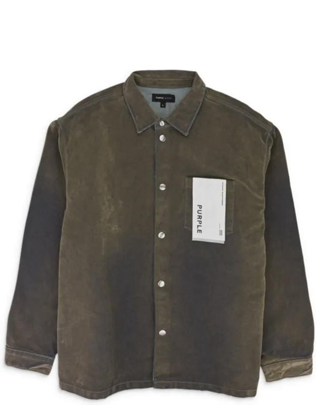 Flocked Shirt Jacket