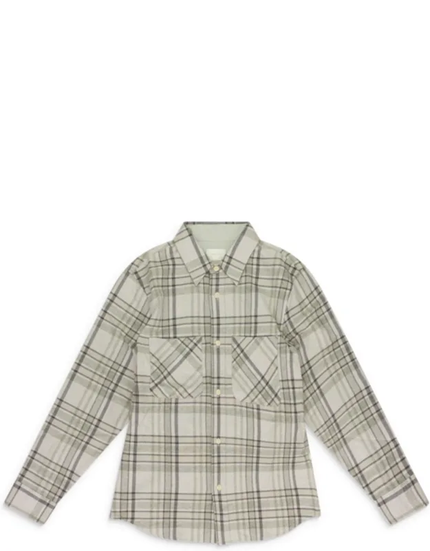 Plaid Cotton Button-down Shirt