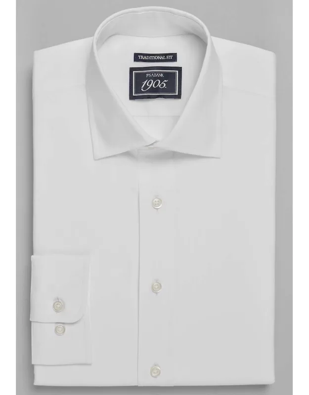Traditional Fit Solid Dress Shirt