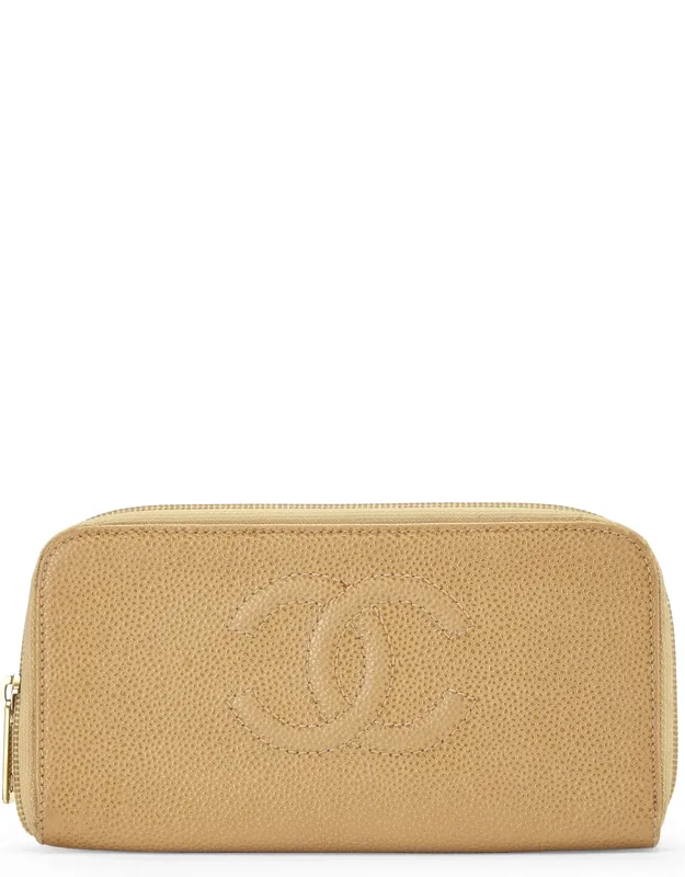 Caviar 'cc' Zip Around Wallet