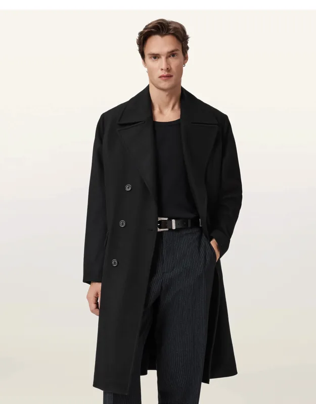 Relaxed Fit Wool Coat