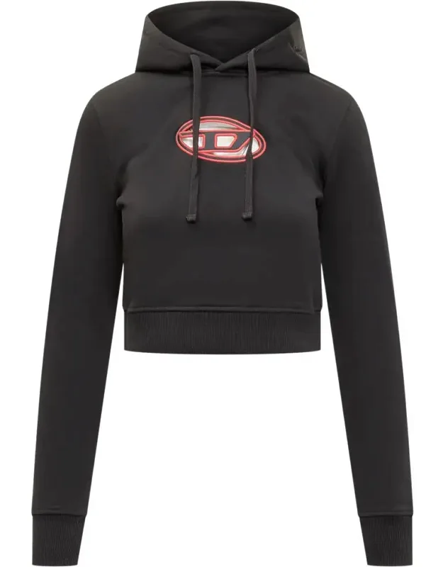 Crop Hoodie With Logo