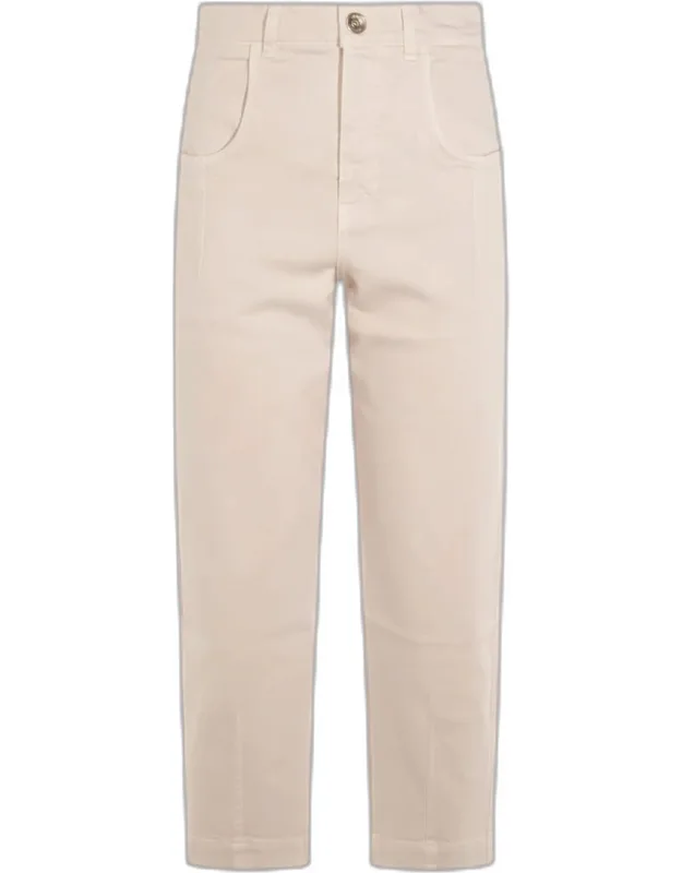 Sand Cotton Jeans