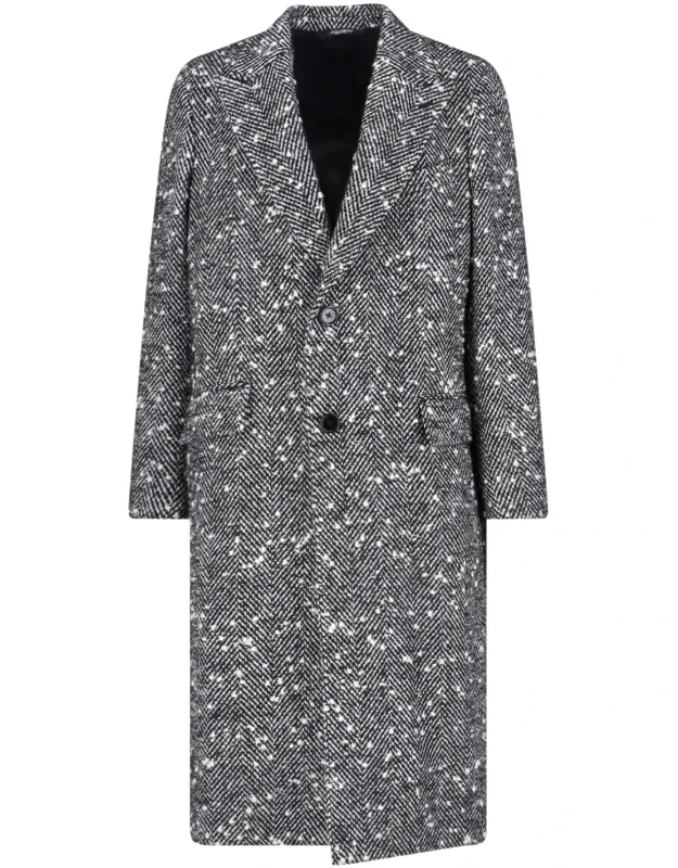 Double-breasted Virgin Wool Blend Coat