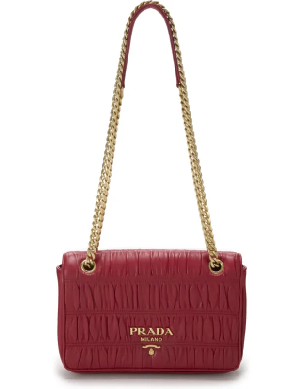 Nappa Gaufre Shoulder Bag