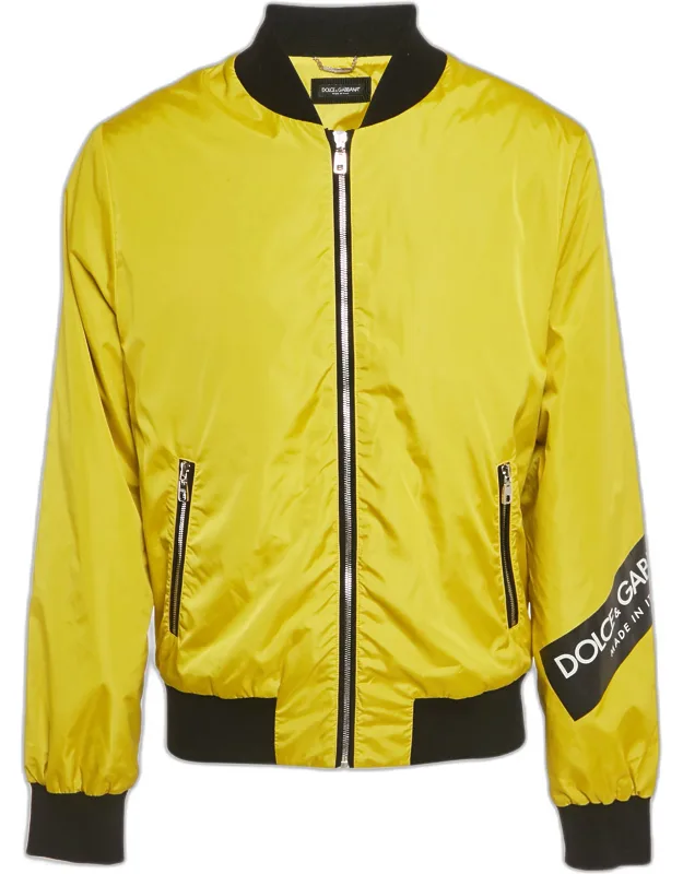 Nylon Zip-up Bomber Jacket