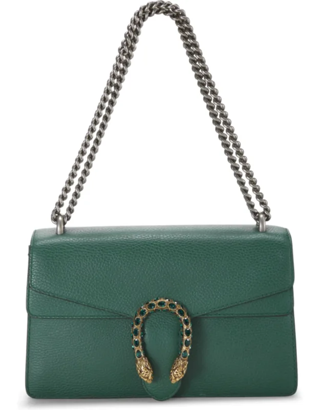 Dionysus Shoulder Bag Small - Green Leather