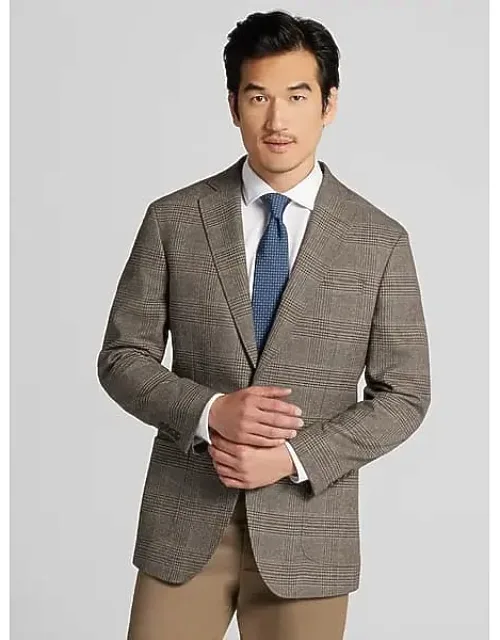 Modern Fit Plaid Sport Coat