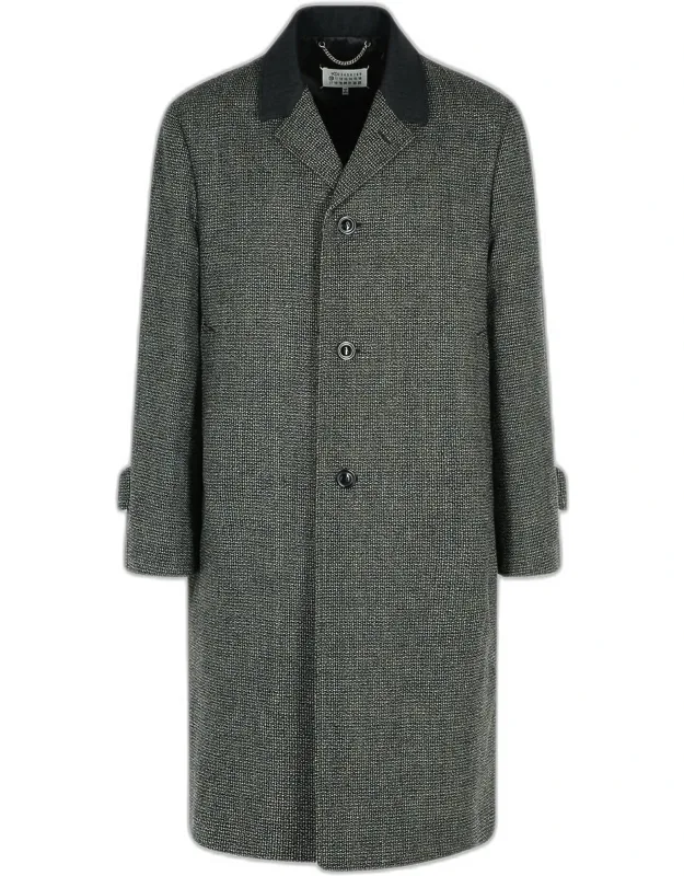 Virgin Wool Blend Coat