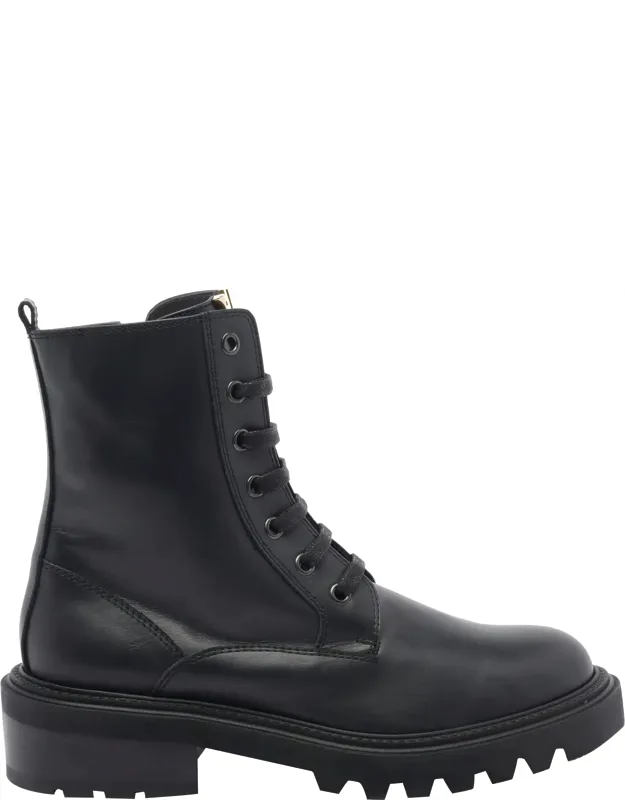 Ankle Boots With Round Toe And Lateral Zip Closure