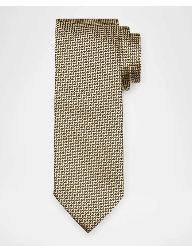 Neat Micro-jacquard Silk Tie