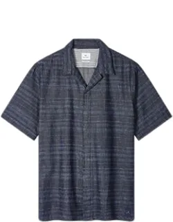 Casual-fit Denim Wash 'laser Etch' Shirt