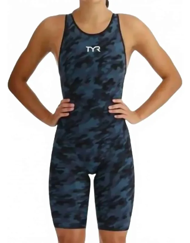 Camo Open Back Swimsuit