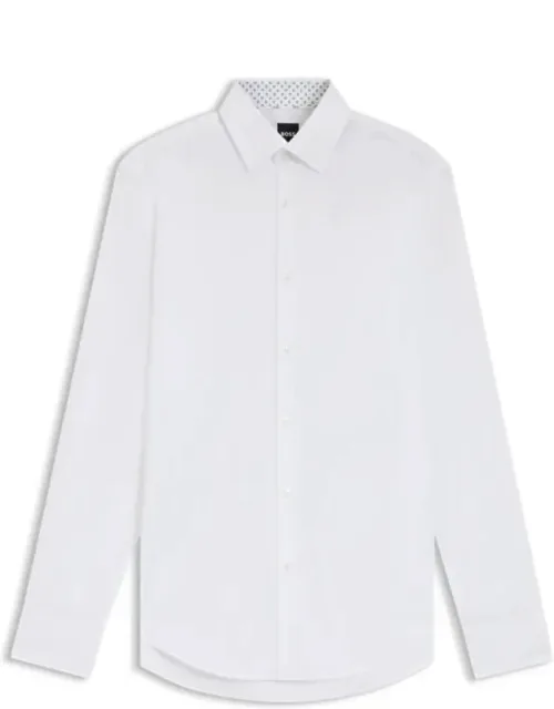 Regular-fit Shirt In Easy-iron Cotton Poplin