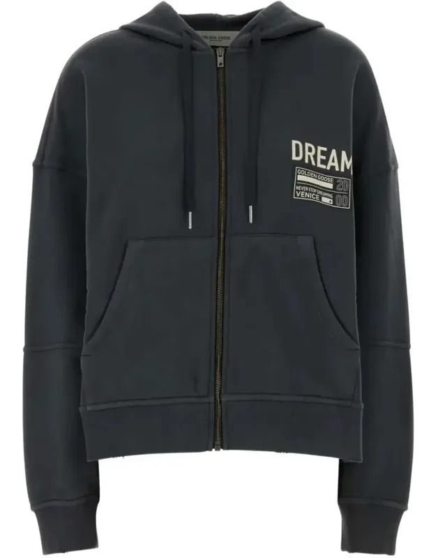 Zipper Up Cotton Hoodie