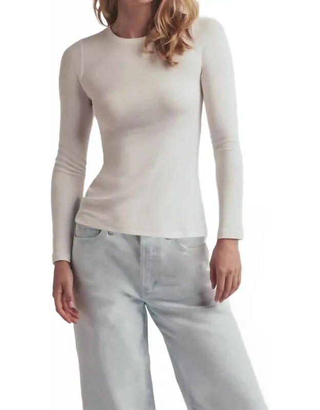 Ribbed Long Sleeve Top