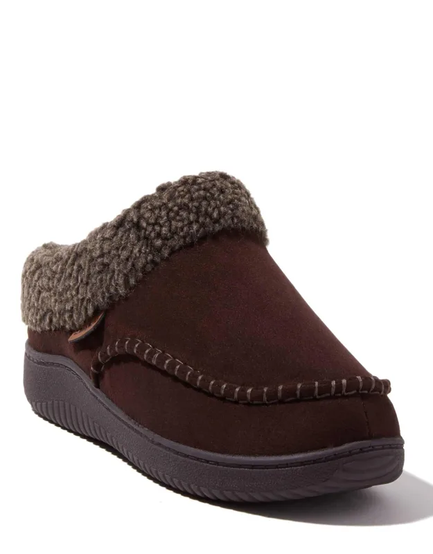 Marshall Microsuede Moccasin Toe Clog House Slipper