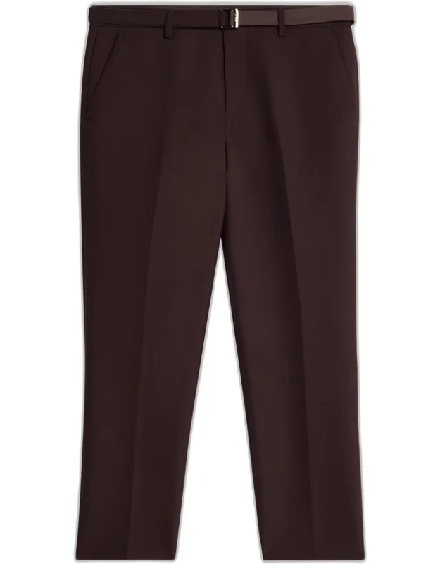 Poly-wool Slim Trousers
