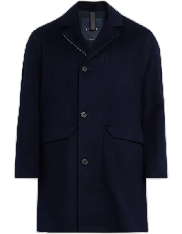 Drone Wool And Cashmere Dust Coat