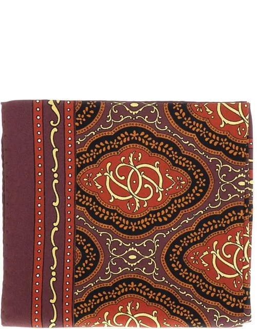 Square Scarf With All-over Print In Silk