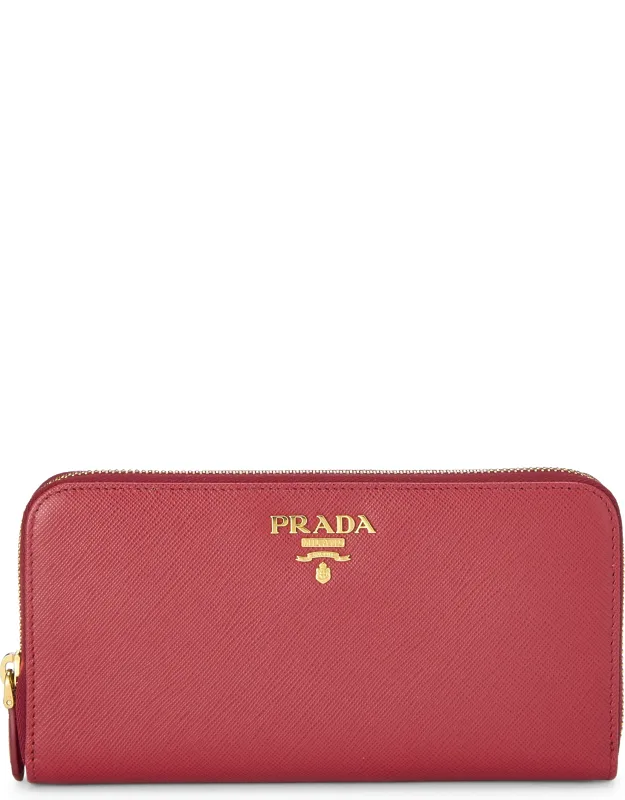 Saffiano Zip Around Wallet