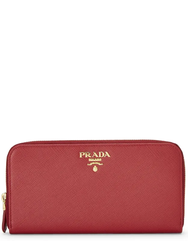 Saffiano Zip Around Wallet