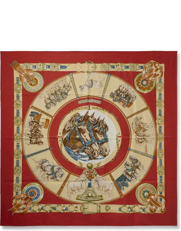 Chevaux De Trait Silk Scarf