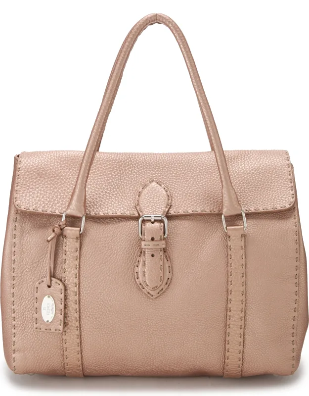 Pebbled Leather Selleria Linda Bag