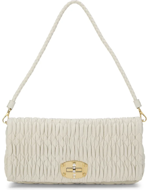 Crystal Flap Shoulder Bag