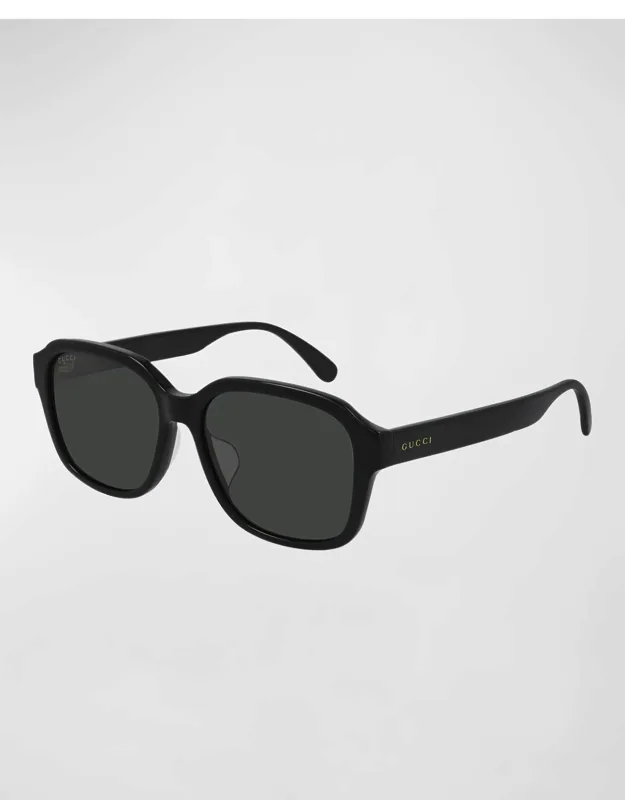 Temple-logo Square Sunglasses