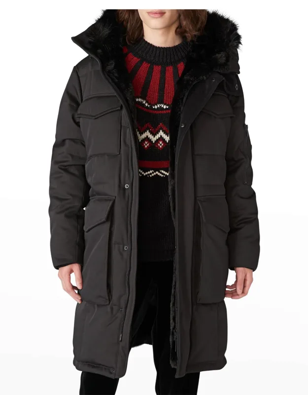 Down Parka With Faux-fur Lining