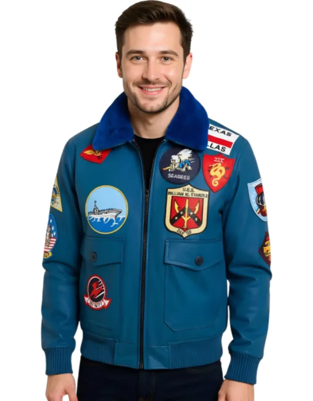 Topgun A2 Leather Bomber Jacket
