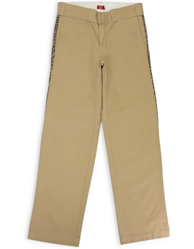 Nwt Contrast Leopard Side Stripe Dress Pants