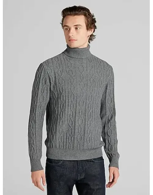 Slim Fit Chunky Turtleneck Sweater