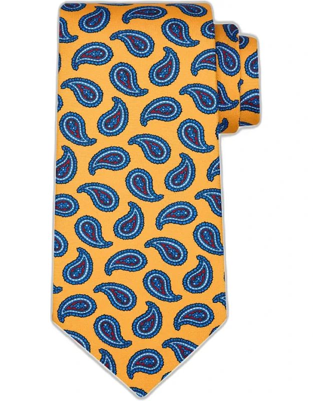 Small Paisley Silk 7-fold Tie