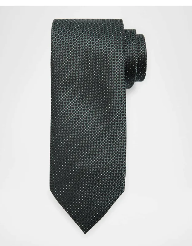 Micro-birdseye Jacquard Silk Tie