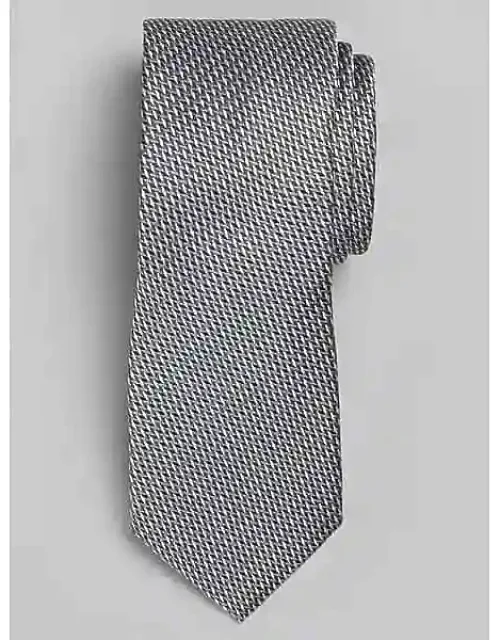 Narrow Flip Flop Tie Silver