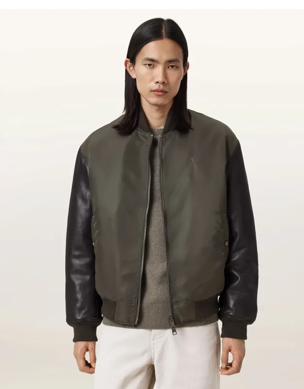 Myler Ramskull Leather Bomber Jacket
