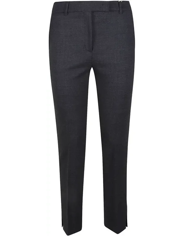 Tailored Wool Pants With Straight-leg Silhouette