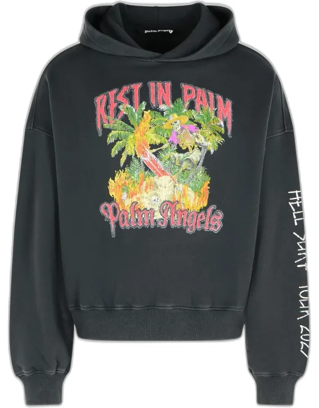 Rest In Palm Cotton Sweatshirt