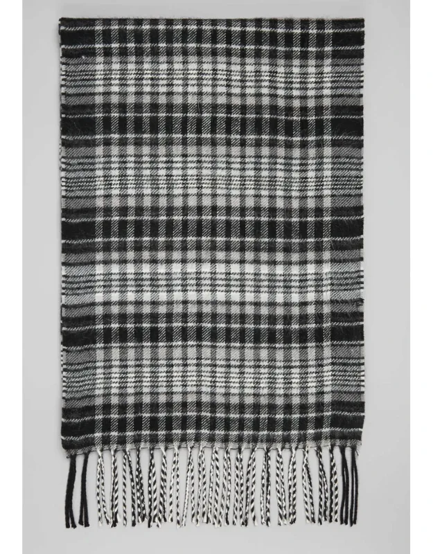 Tonal Mini Plaid Scarf