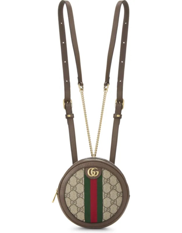 Original Gg Supreme Canvas Ophidia Round Backpack Mini